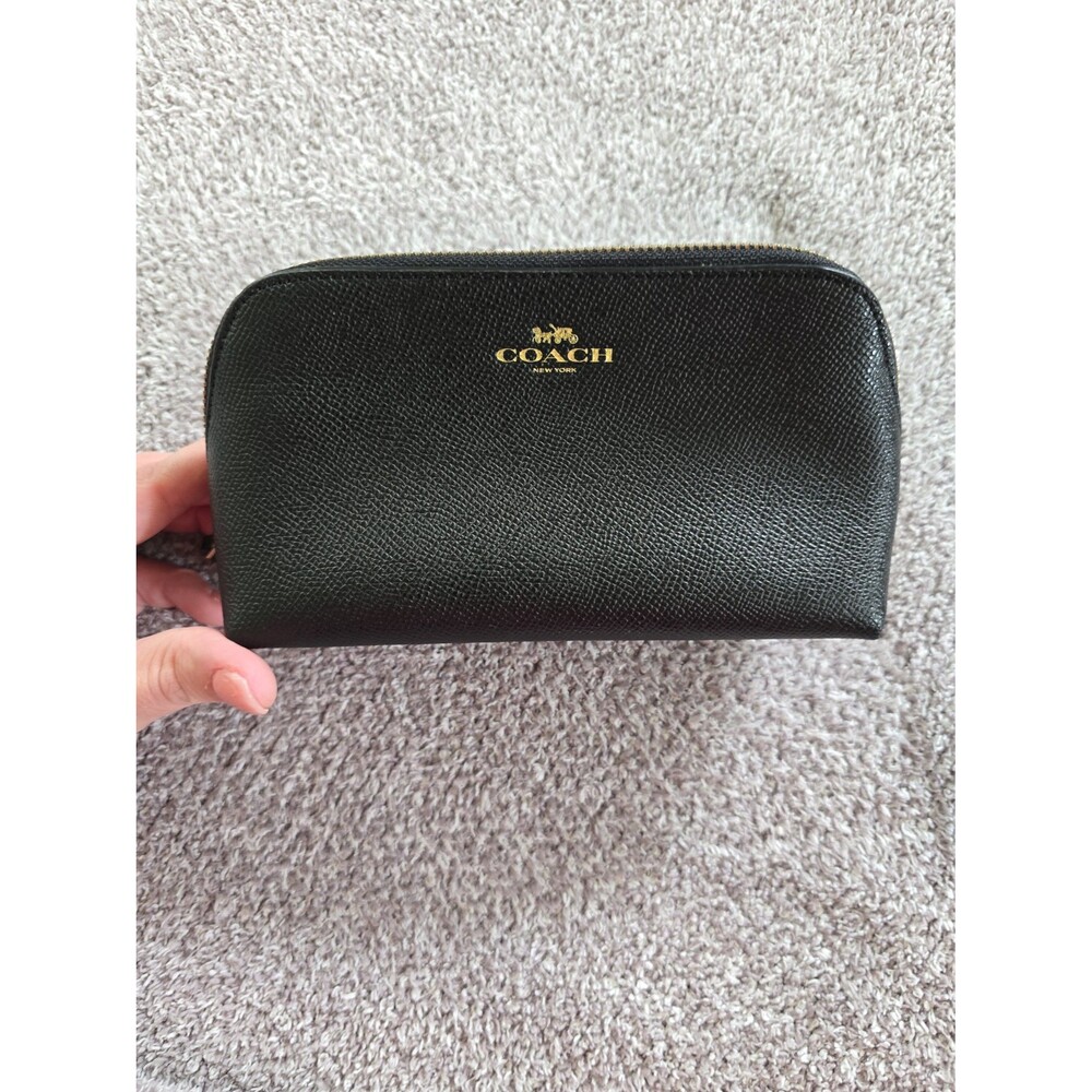 Black Coach Cosmetic Bag